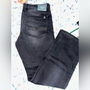 Buffalo David Bitton Black Straight Leg Jeans